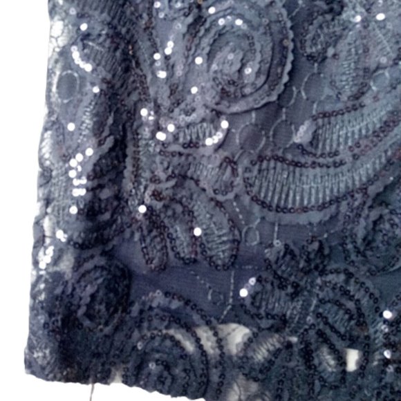 LE CHATEAU Black Lace Overly Cocktail Dress Size XL NEW NWT - Picture 3 of 4